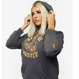 $mile Now $mile Forever | Grey/Orange Hoodie